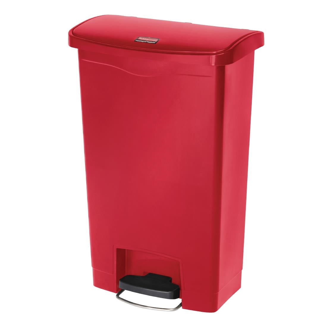 GL026 Rubbermaid Slim Jim Front Step pedaalemmer 50Ltr rood