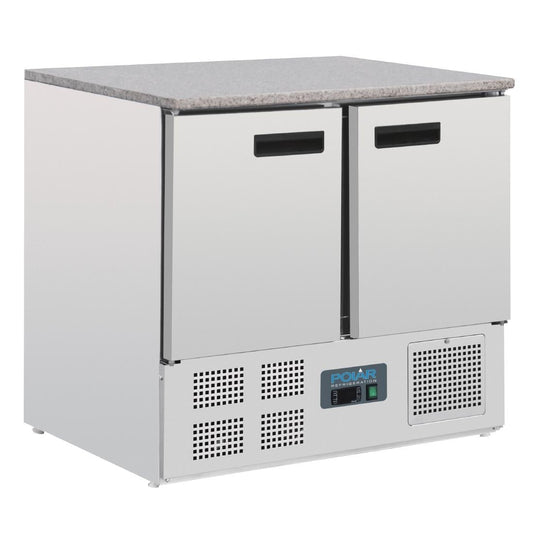 CL108 Polar G-serie koelwerkbank met marmeren werkblad 240Ltr