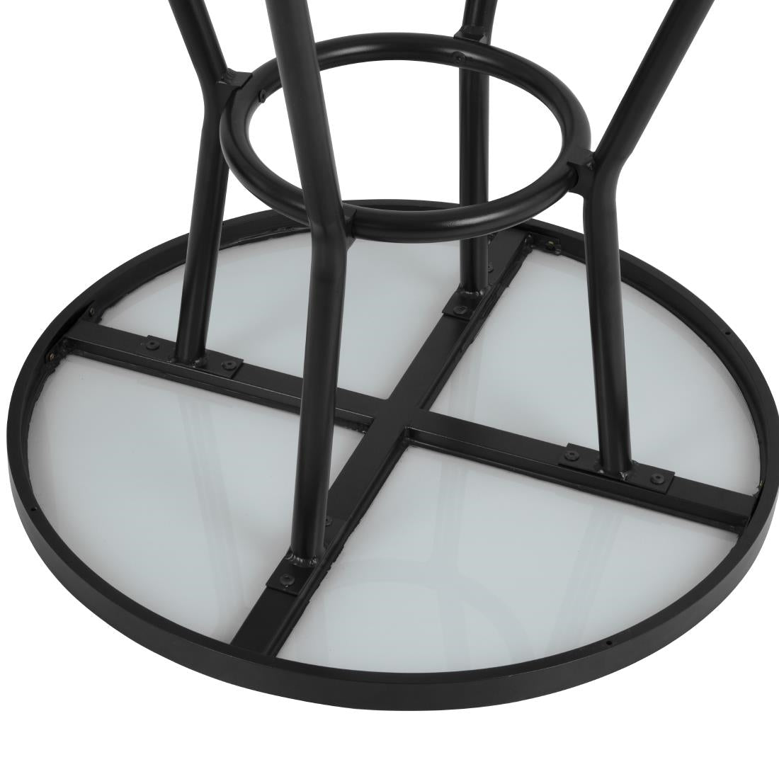 DX986 Bolero Marston Ronde Buitentafel Zwart 700mm