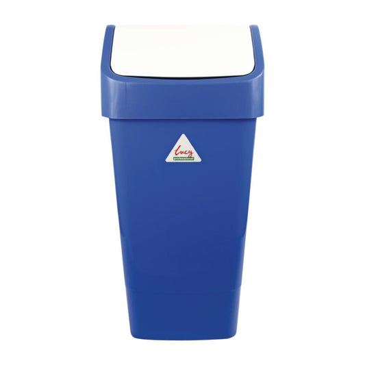CC082 SYR afvalbak met schommeldeksel blauw