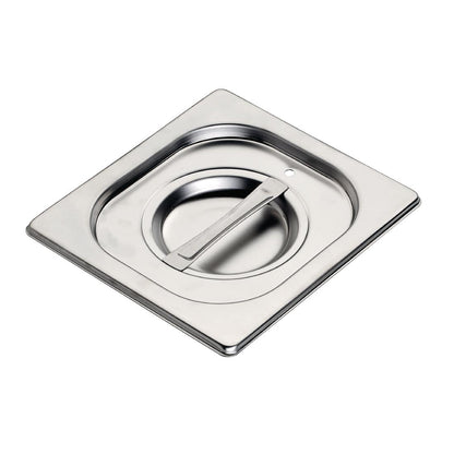 GR748 Gastro M RVS gastronorm deksel met siliconen afdichting GN 1/6