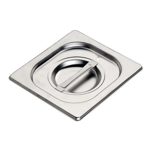 GR748 Gastro M RVS gastronorm deksel met siliconen afdichting GN 1/6