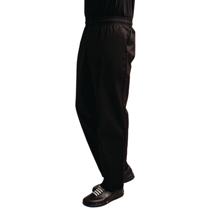 A029T-XXL Whites Easyfit Teflon unisex koksbroek zwart XXL