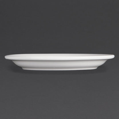 CB486 Olympia Whiteware Borden Met Smalle Rand 15cm (12 Stuks)