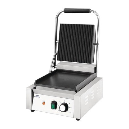 DA396 Nisbets Essentials contactgrill groef/glad 36 x 31cm 1800W