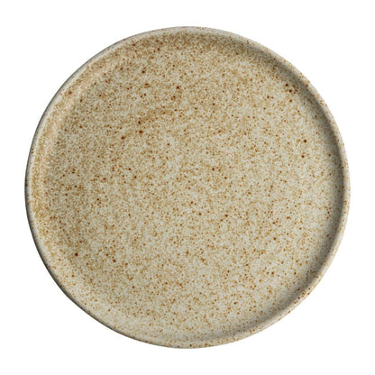 FA338 Olympia Canvas ronde borden met smalle rand crème 26,5cm (6 stuks)