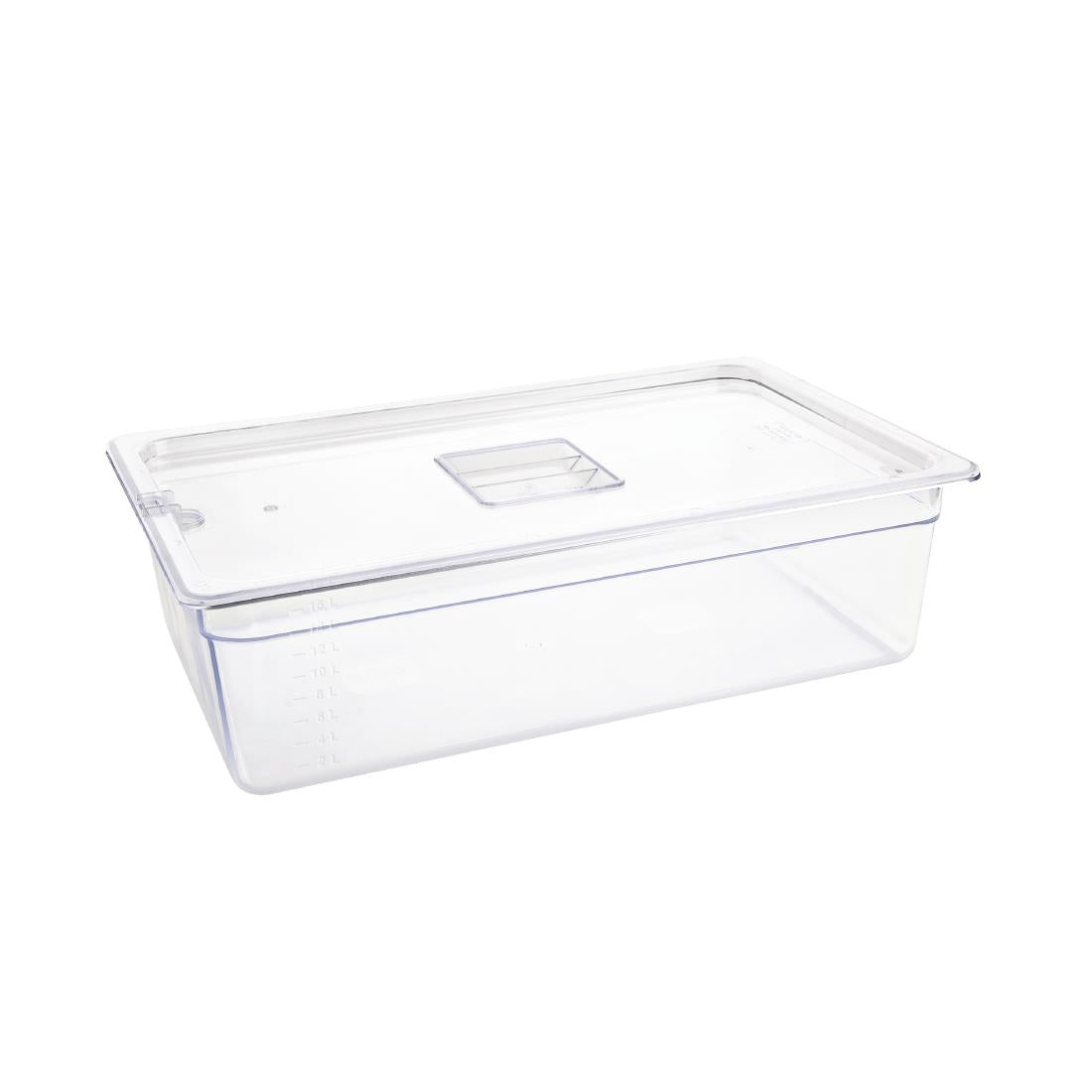 U226 Vogue polycarbonaat 1/1 gastronorm container 150mm doorzichtig