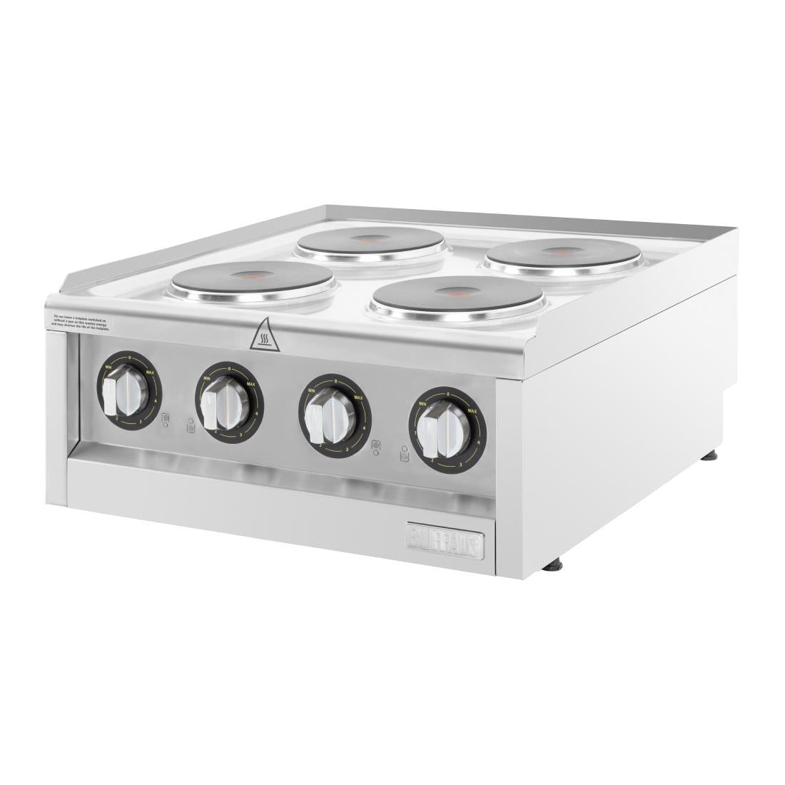 CU471 Buffalo 600-Serie Elektrische Kookplaat Met 4 Kookzones