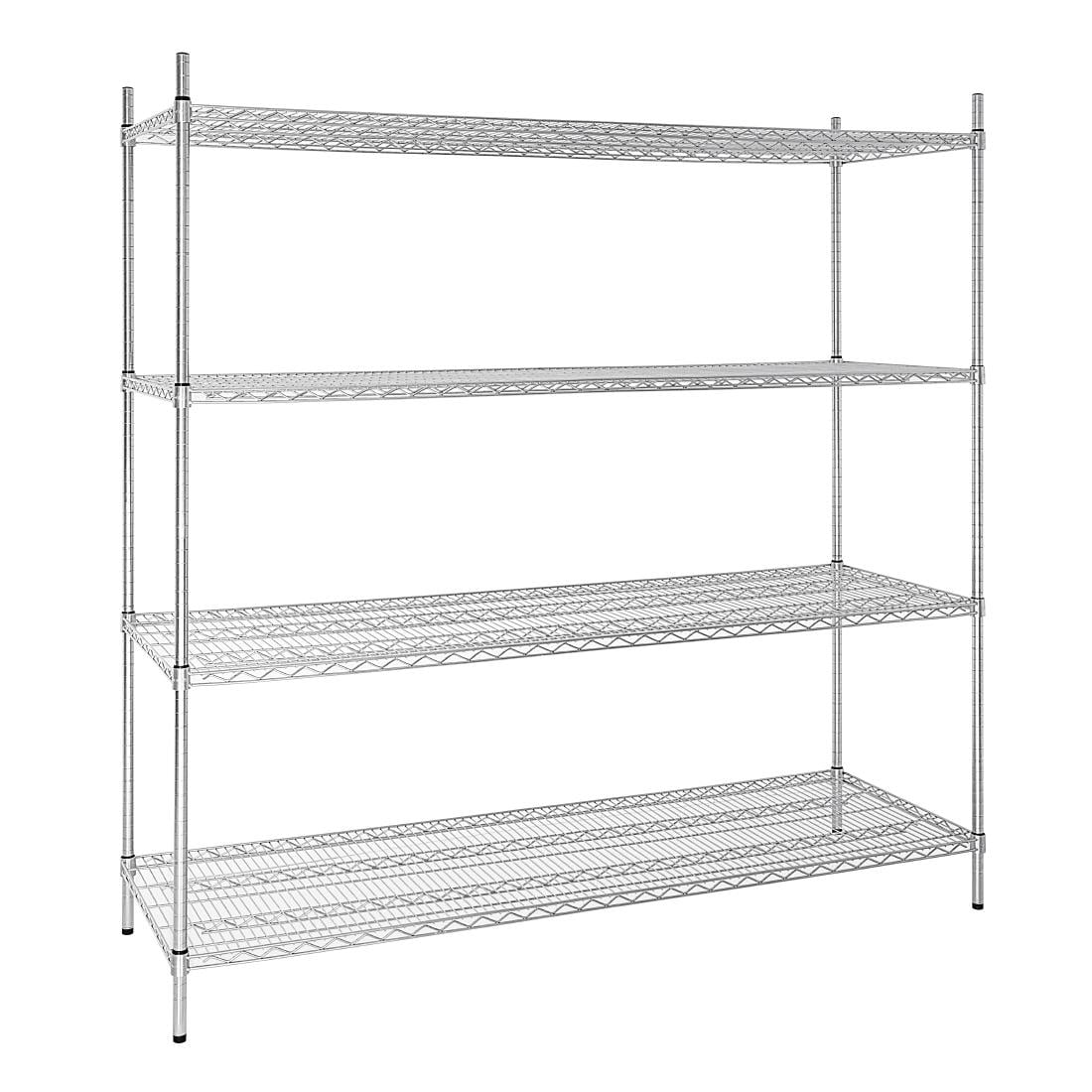U259 Vogue voorraadrek met 4 schappen 183x61cm