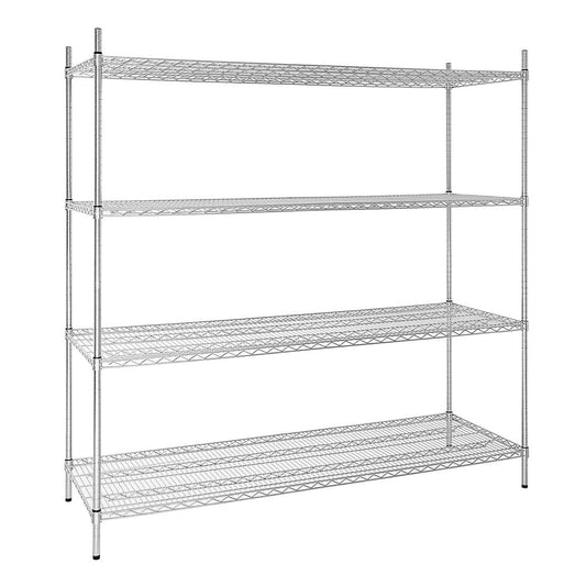 U259 Vogue voorraadrek met 4 schappen 183x61cm