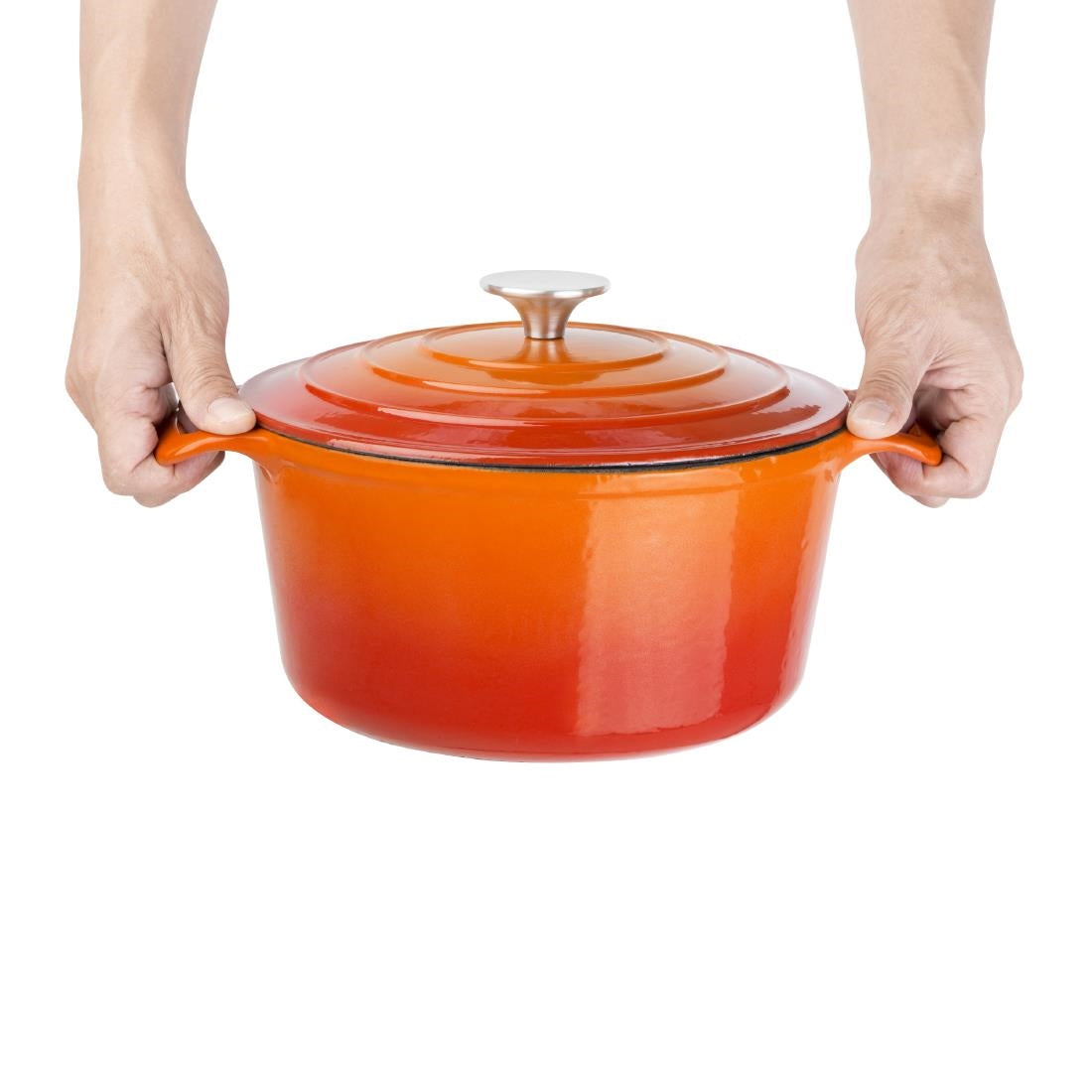 GH303 Vogue ronde inductie braadpan oranje 4Ltr