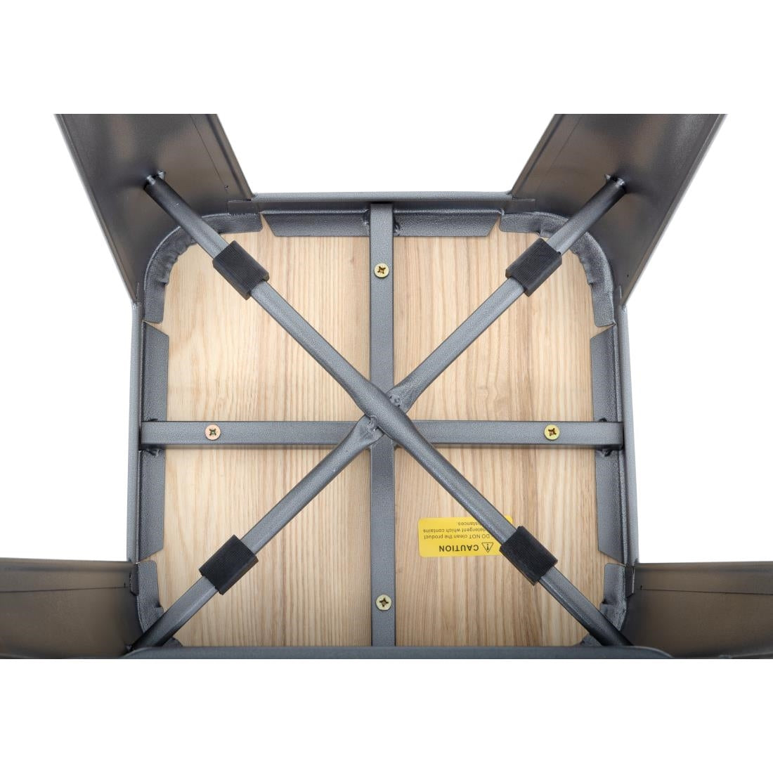 GM639 Bolero Bistro stalen barkruk met houten zitting - grijs (4 stuks)