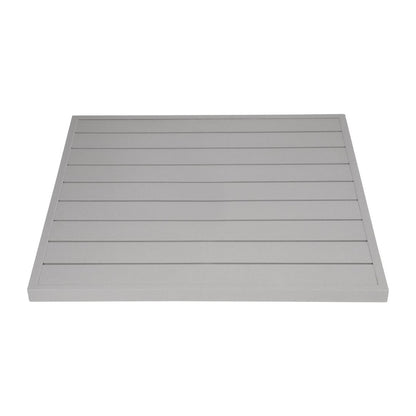FW598 Bolero Aluminium Vierkant Tafelblad Lichtgrijs 700mm