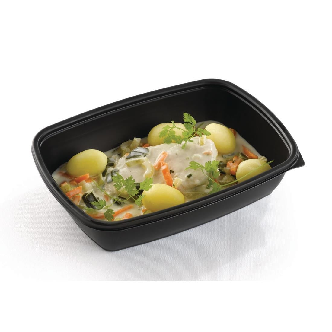 DE763 Fastpac middelgrote rechthoekige voedselcontainers 900ml (300 stuks)