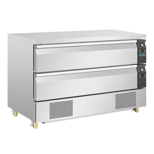 DA997 Polar U-serie compacte koel-vrieswerkbank 2 lades 6x GN 1/1