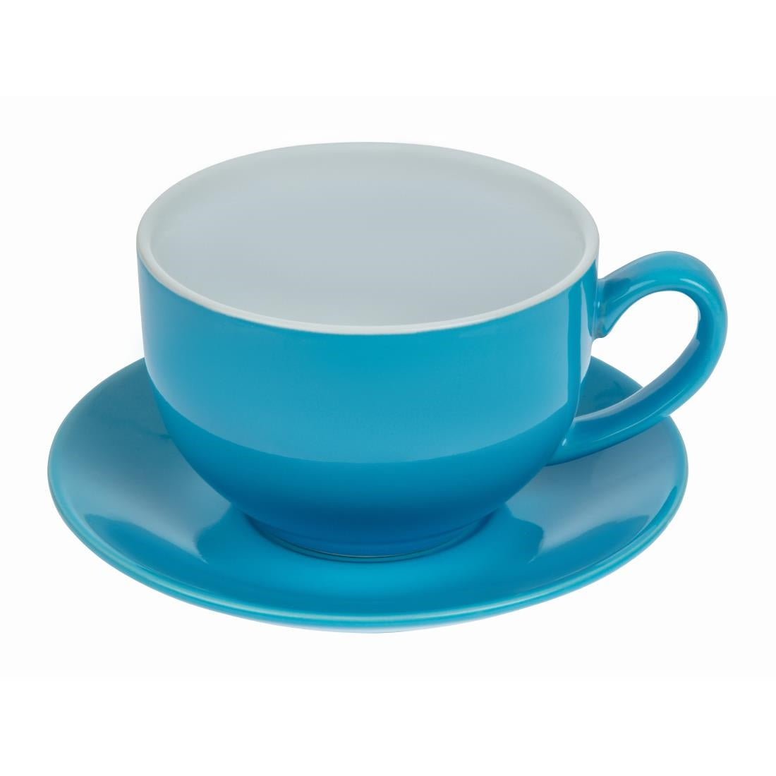 HC404 Olympia Cafe cappuccinokoppen blauw 34cl (12 stuks)