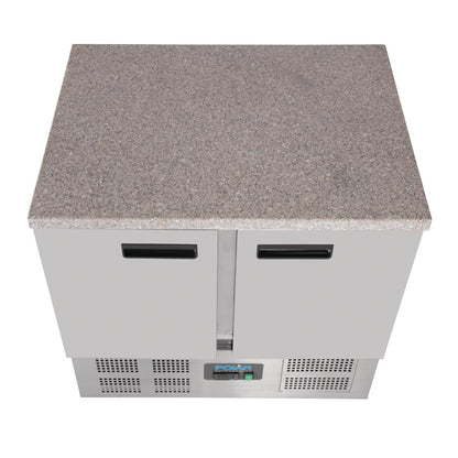 CL108 Polar G-serie koelwerkbank met marmeren werkblad 240Ltr