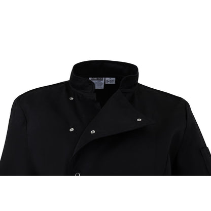 BA110-L Whites Dames Getailleerde Koksjas Zwart Maat L