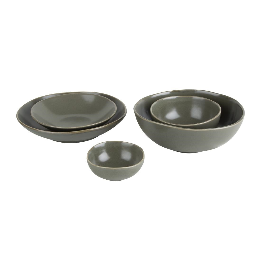 FC708 Olympia Build A Bowl Diepe Kom Groen 22,5x9cm (4 Stuks)