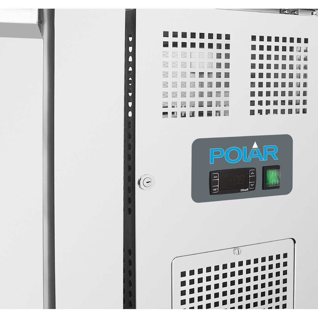 DL916 Polar U-serie 2-deurs vrieswerkbank en achteropstand 282L