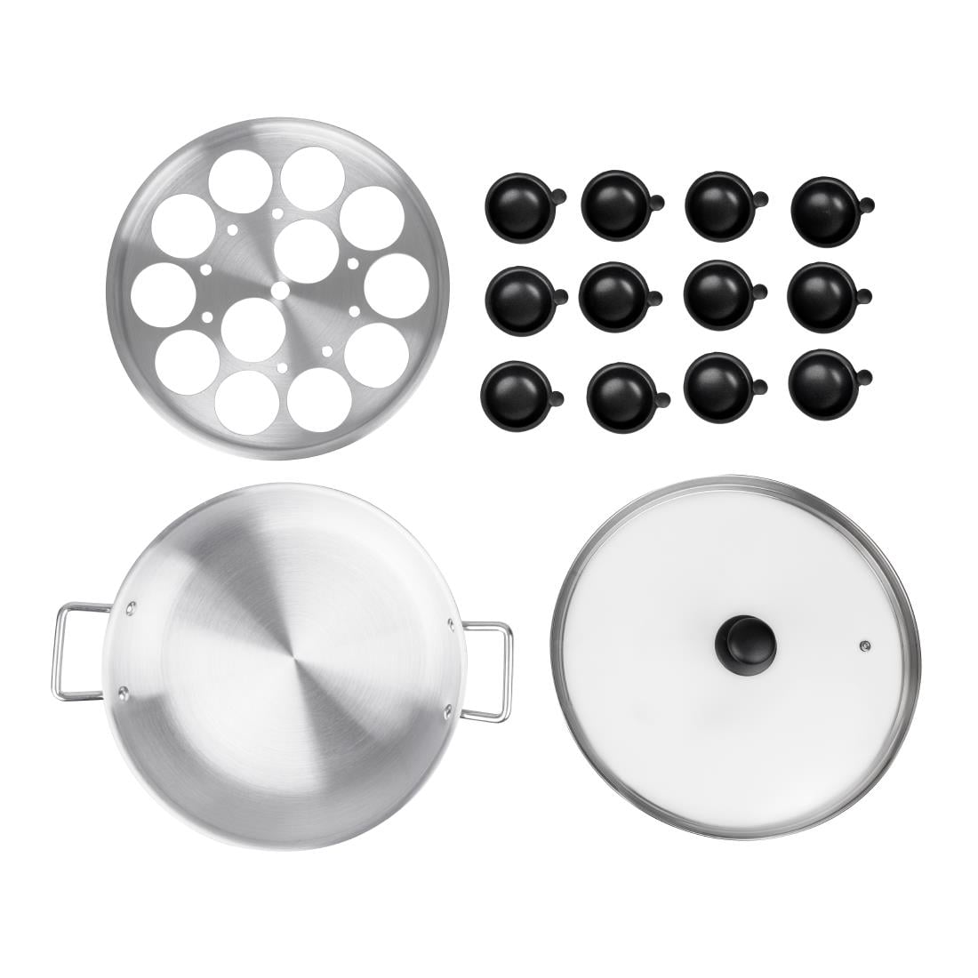 HT975 Vogue Aluminium Eierpocherset 35cm