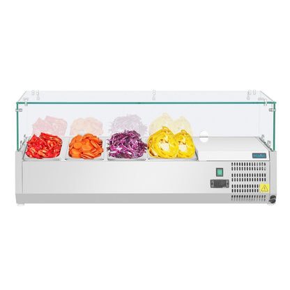 GD875 Polar G-serie opzetkoelvitrine 3x GN 1/3 en 1x GN 1/2