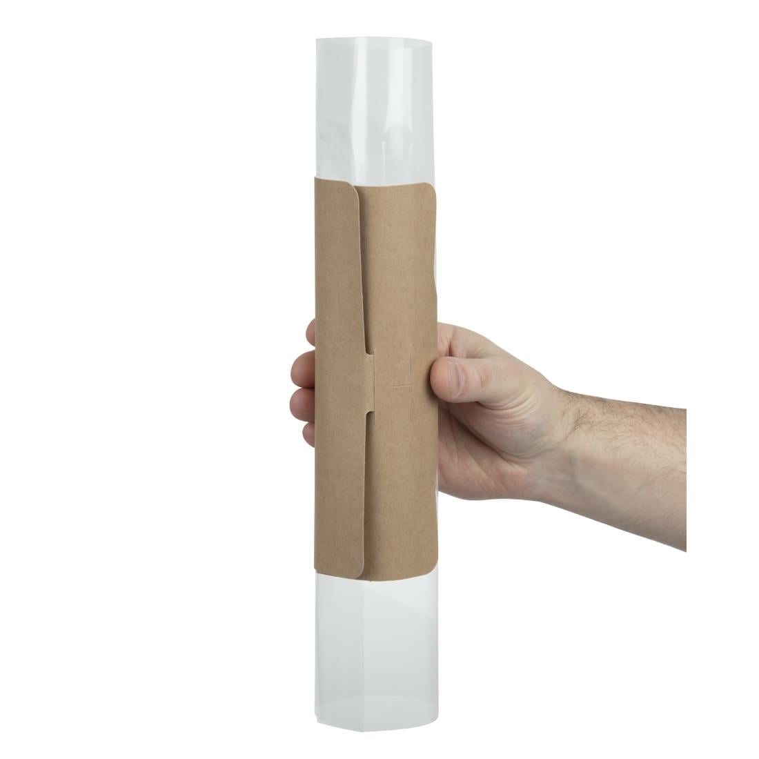 FA386 Colpac Clasp kraft baguetteverpakking met insteeksluiting recyclebaar (500 stuks)