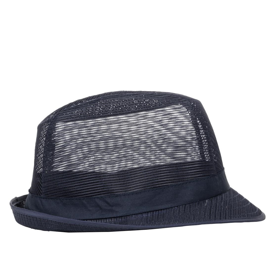 A654-S Trilby hoed met haarnetje blauw S