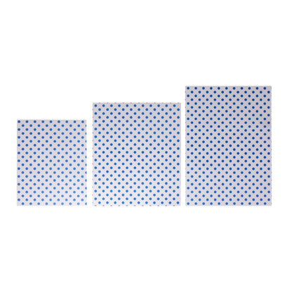 HY792 Fiesta Composteerbare Burgerwikkels Blauw Stip 250x350mm (200 stuks)