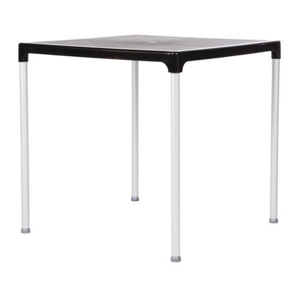 GJ970 Bolero vierkante horeca tafel met aluminium poten zwart 75cm