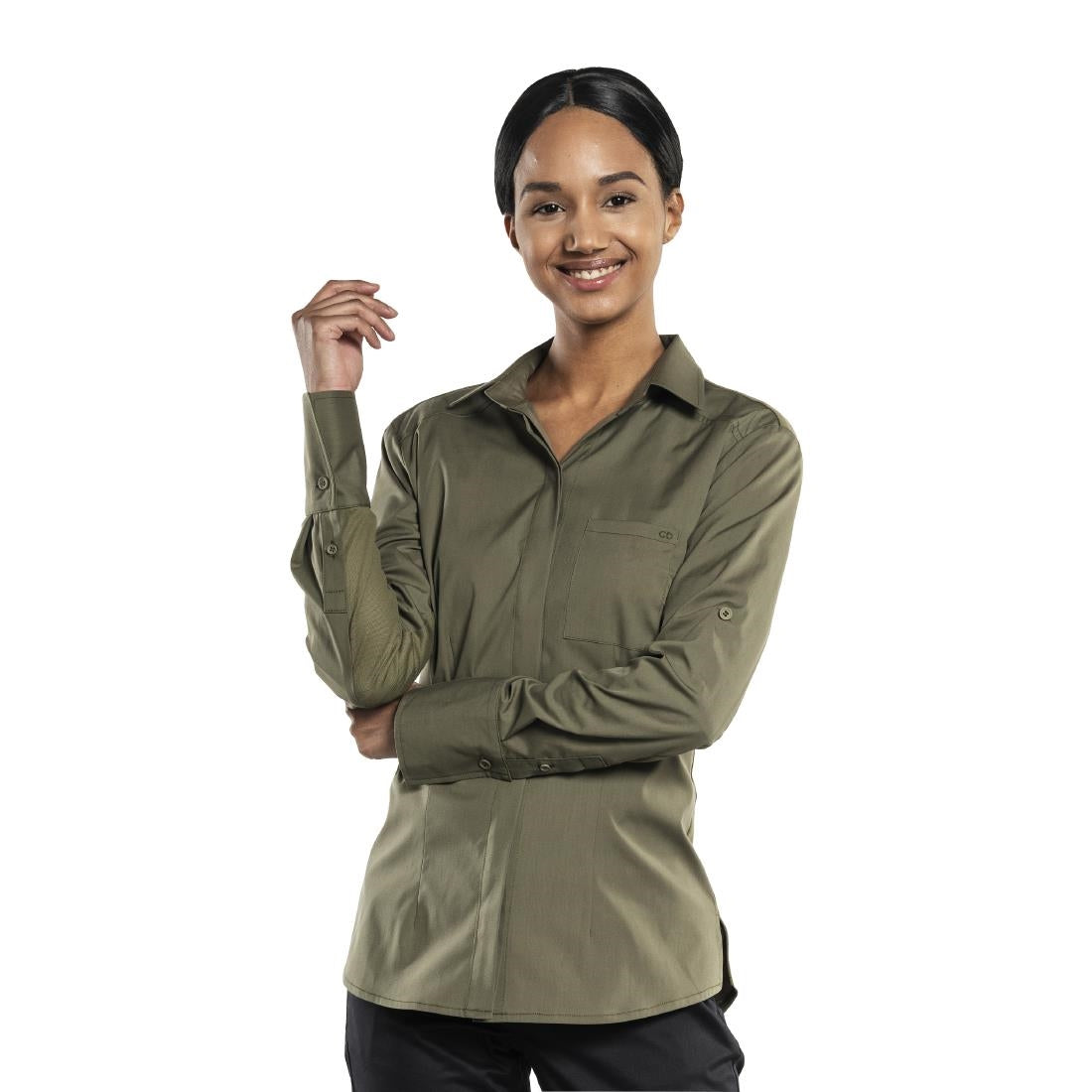BA136-XXL Chaud Devant Dames Ufx Moss Blouse Xxl