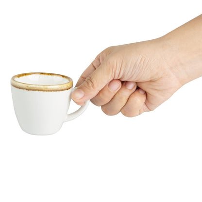 FB986 Olympia Kiln espressokopjes krijtwit 85ml (6 stuks)