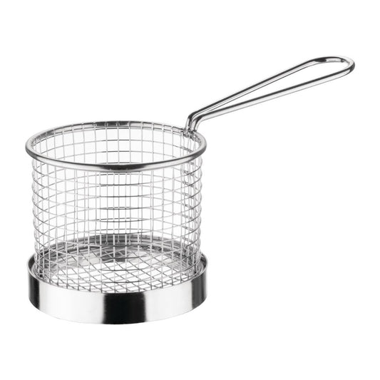 GG875 Olympia RVS fritesmand met handgreep 9,5cm
