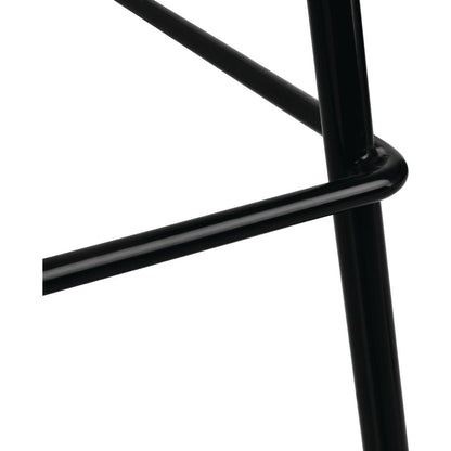 FB874 Bolero RVS eetkamerstoelen zwart (4 stuks)