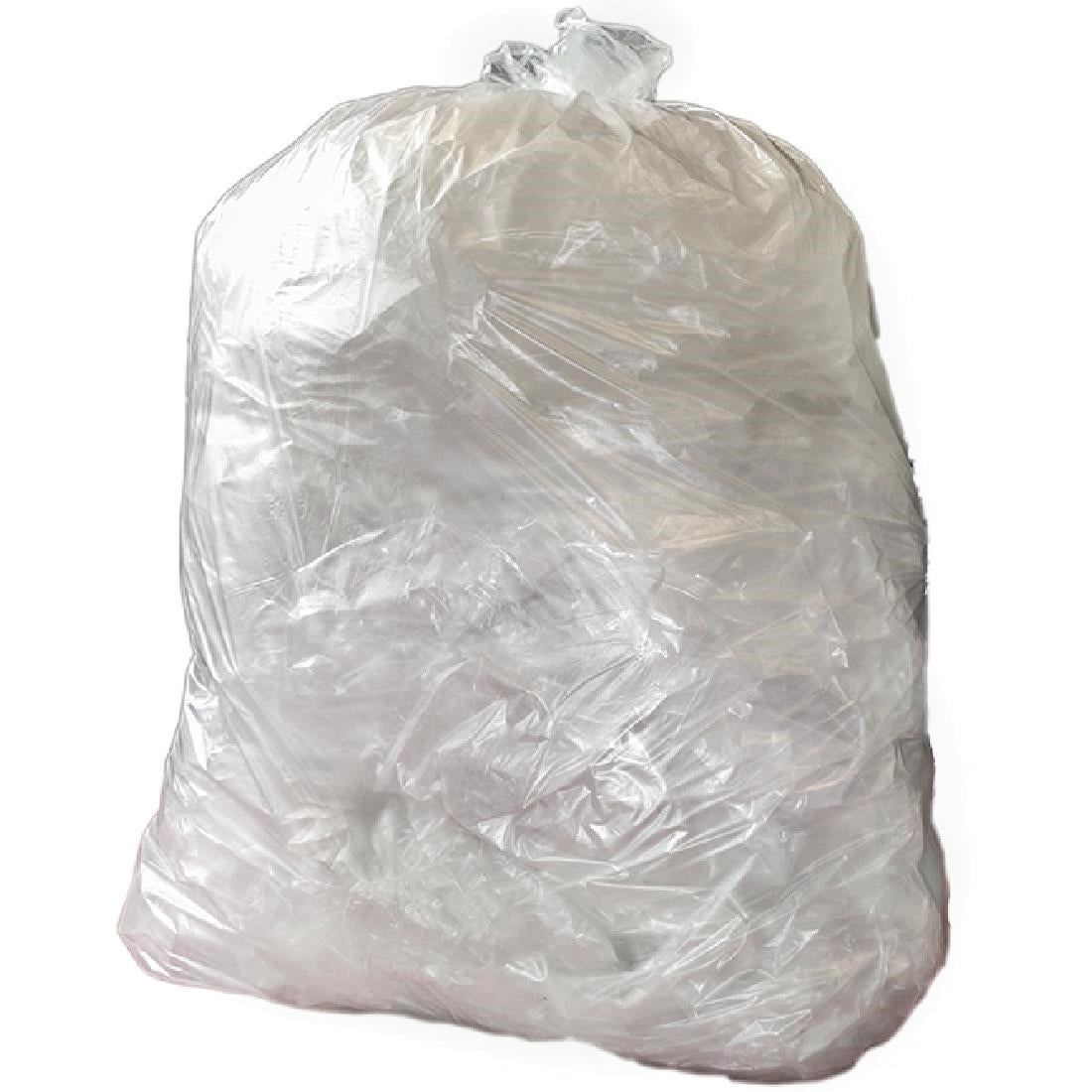 CH157 Jantex transparante afvalzakken gerecycled 120L 18kg (100 stuks)