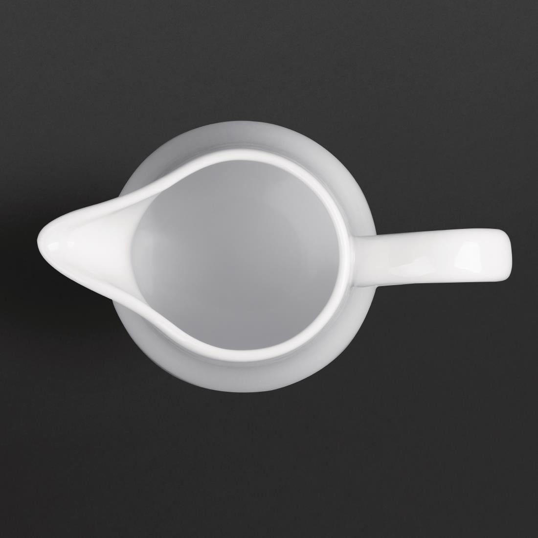 U820 Olympia Whiteware melkkannetjes met handvat 21,2cl (6 stuks)