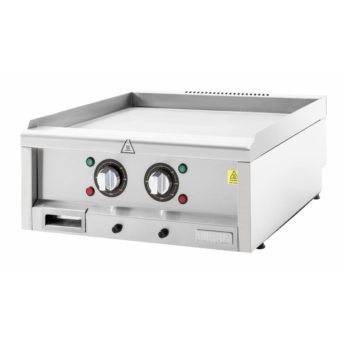 CU475 Buffalo 600-Serie Elektrische Bakplaat Met Twee Zones, 600mm