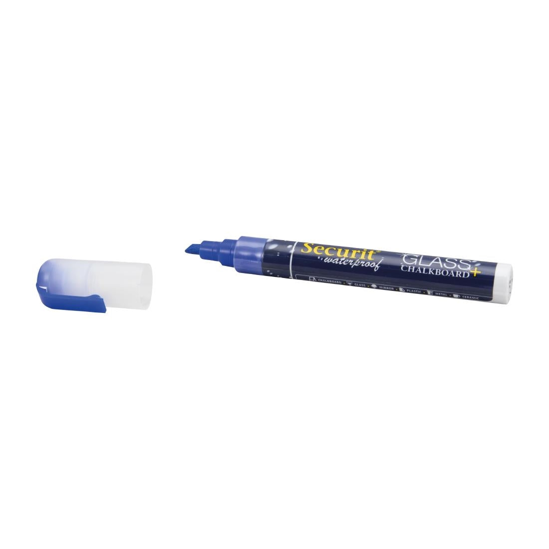CU775 Securit Waterproof krijtstift (Glas + Krijtbord) in blauw met 2-6mm penpunt