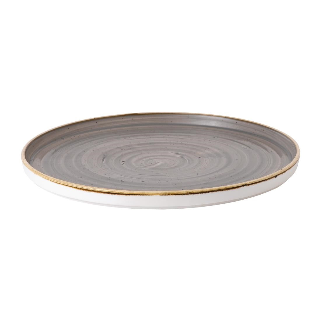 FJ918 Churchill Stonecast Grey Bord Met Opstaande Rand 27.9cm (6 stuks)