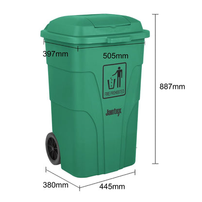 HC924 Jantex 120Ltr Container Met Voetpedaal Groen