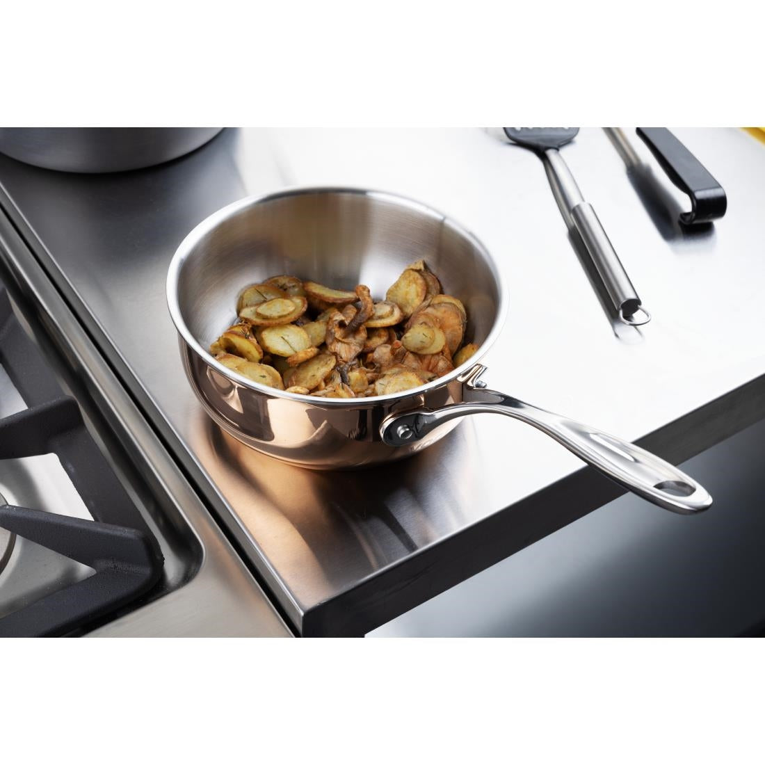 CM677 Vogue Triwall koperen inductie sauteuse conisch 20cm