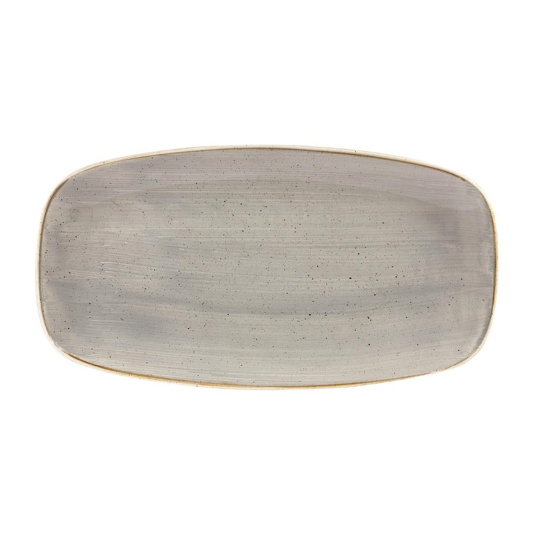 DW333 Churchill Stonecast Grey Chefs Ovaal Bord 29.8 x 15.2cm (12 stuks)