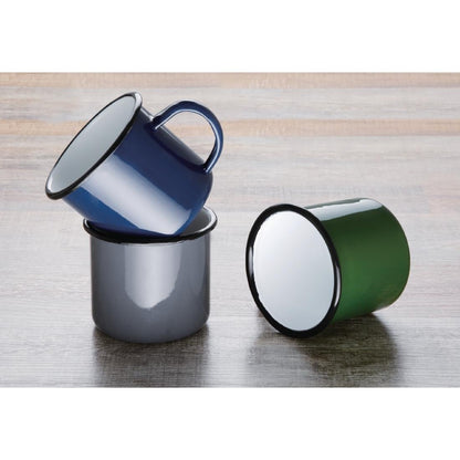 DC394 Olympia Emaille mok blauw 35cl (6 stuks)