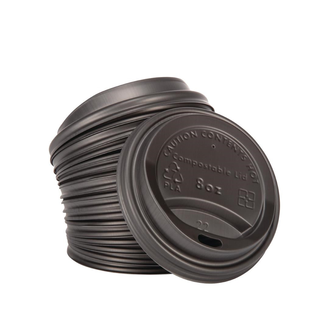 DS052 Fiesta Compostable composteerbare deksels voor 23cl koffiebekers (1000 stuks)