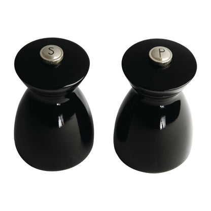 GF258 Olympia zout- en pepermolen set donker hout 11,5cm