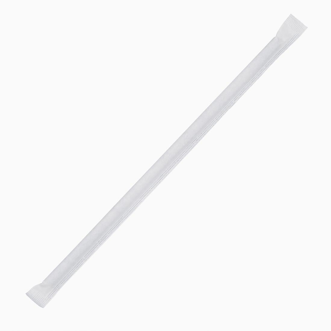 FP440 Fiesta Compostable composteerbare papieren rietjes 210mm zwart  Individueel verpakt (250 stuks)
