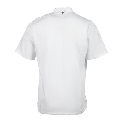 B471-S Chef Works Springfield unisex koksbuis met rits wit S