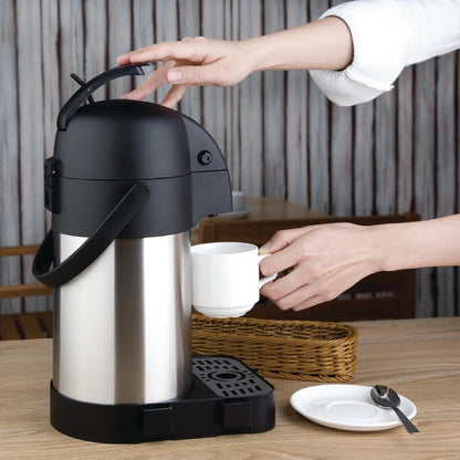 DL165 Olympia RVS pomp thermoskan 2,5Ltr