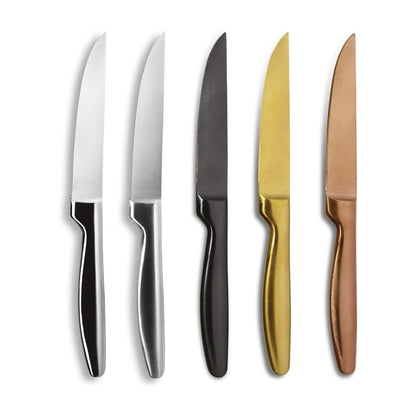 HZ743 Comas Boj Satin Gunmetal Steakmes (6 stuks)