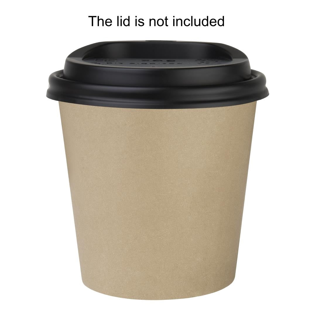 HT464 Fiesta Recyclebare Hot Cups Enkelwandig Kraft 6oz (1000 stuks)